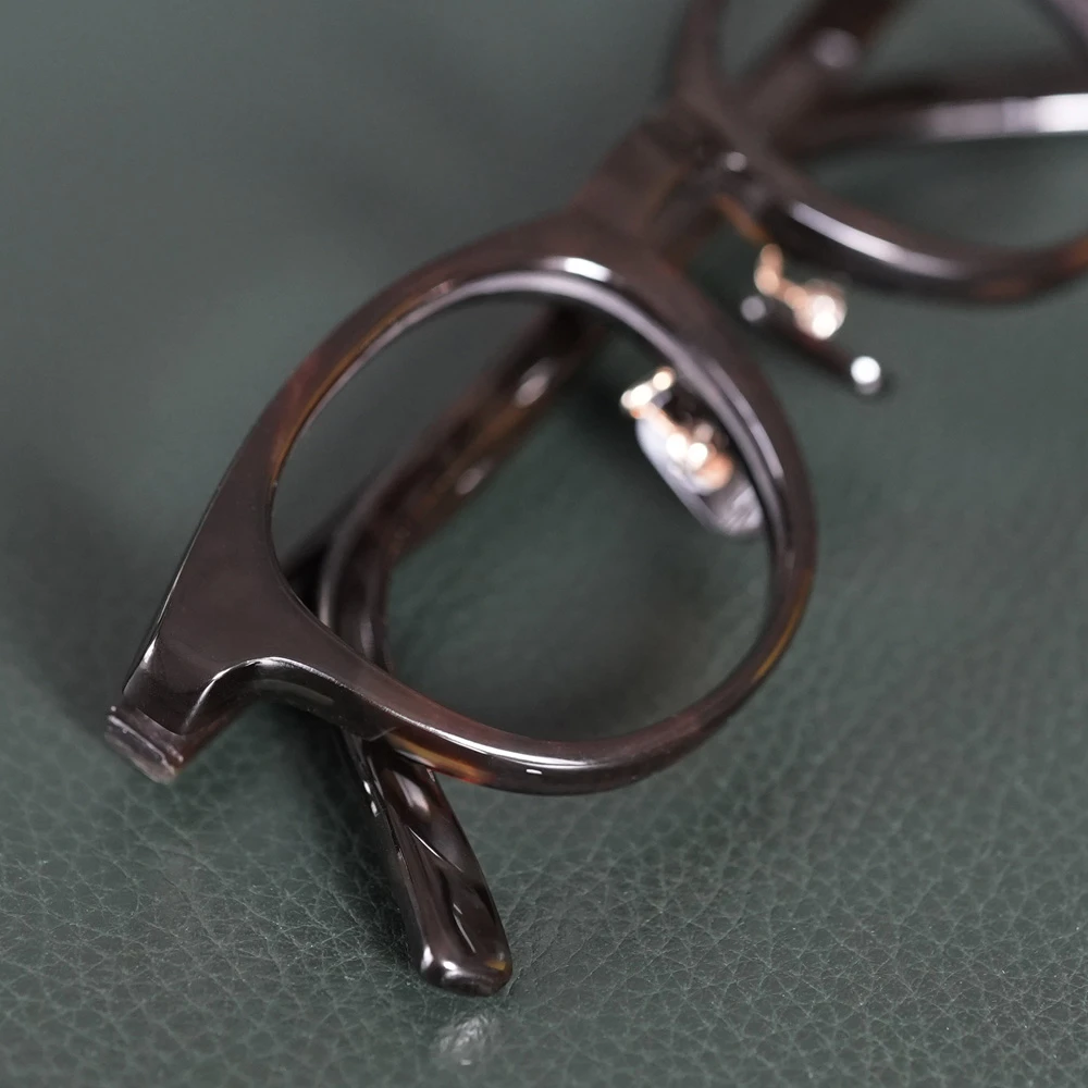 山﨑鼈甲 本べっ甲メガネ 並甲 オール甲 No.65